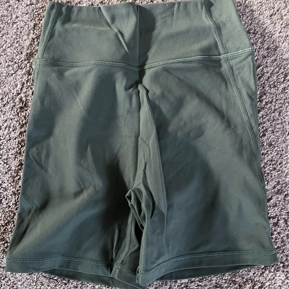Cara Loren Pants - Cara Loren Green Biker Shorts